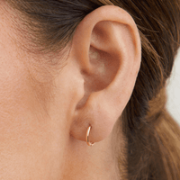 8mm Sleeper Earrings in 9kt Yellow Gold Earrings Bevilles 