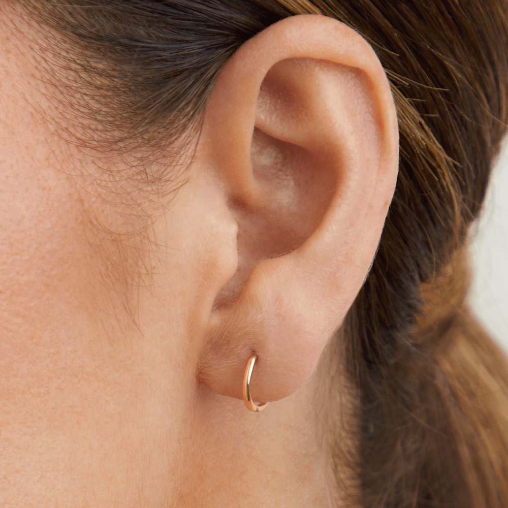 8mm Sleeper Earrings in 9kt Yellow Gold Earrings Bevilles 