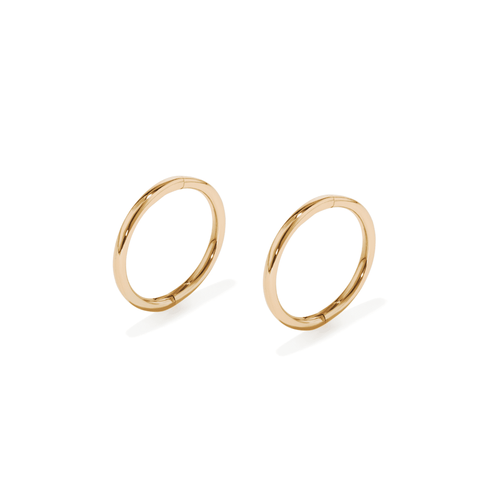 10mm Sleeper Earrings in 9kt Yellow Gold Earrings Bevilles 
