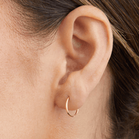 10mm Sleeper Earrings in 9kt Yellow Gold Earrings Bevilles 