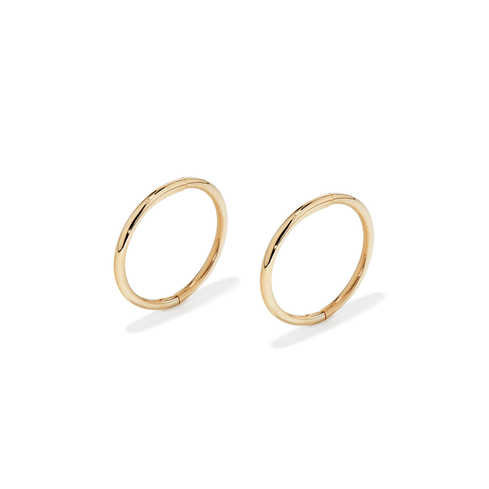 12mm Sleeper Earrings in 9kt Yellow Gold Earrings Bevilles 