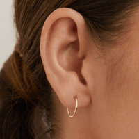 12mm Sleeper Earrings in 9kt Yellow Gold Earrings Bevilles 