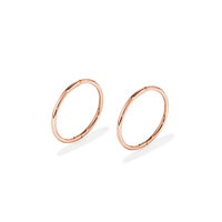 14mm Sleeper Earrings in 9kt Rose Gold Earrings Bevilles 