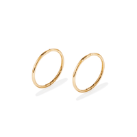 14mm Sleeper Earrings in 9kt Yellow Gold Earrings Bevilles 