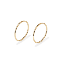 16mm Sleeper Earrings in 9kt Yellow Gold Earrings Bevilles 