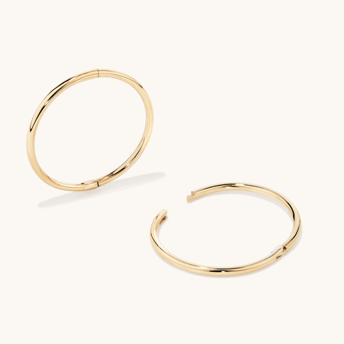 16mm Sleeper Earrings in 9kt Yellow Gold Earrings Bevilles 