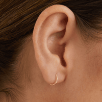 8mm Twist Sleeper Earrings in 9kt Yellow Gold Earrings Bevilles 