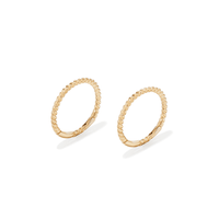 10mm Twist Sleeper Earrings in 9kt Yellow Gold Earrings Bevilles 