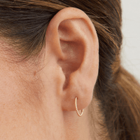 10mm Twist Sleeper Earrings in 9kt Yellow Gold Earrings Bevilles 