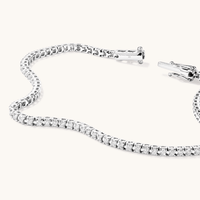 18.5cm Tennis Bracelet with 1.00tw of Laboratory-Grown Diamonds in Sterling Silver and Platinum Bracelets Bevilles 