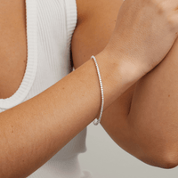 18.5cm Tennis Bracelet with 1.00tw of Laboratory-Grown Diamonds in Sterling Silver and Platinum Bracelets Bevilles 