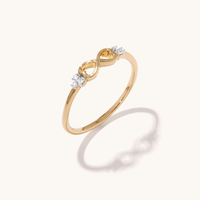 Infinity Laboratory-Grown Diamond Set Ring in 9kt Yellow Gold Rings Bevilles 