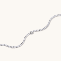 20cm Initial Q Cubic Zirconia Tennis Bracelet in Sterling Silver Bracelets Bevilles 