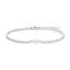20cm Initial V Cubic Zirconia Tennis Bracelet in Sterling Silver Bracelets Bevilles 
