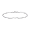 20cm Initial W Cubic Zirconia Tennis Bracelet in Sterling Silver Bracelets Bevilles 