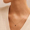 45cm Onyx Clover Pendant Necklace in 9kt Yellow Gold Pendants Bevilles 