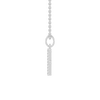 45cm F Initial Pendant Necklace with 0.05tw of Laboratory-Grown Diamonds in Sterling Silver and Platinum Pendants Bevilles 