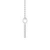 45cm L Initial Pendant Necklace with 0.05tw of Laboratory-Grown Diamonds in Sterling Silver and Platinum Pendants Bevilles 