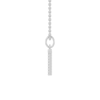 45cm T Initial Pendant Necklace with 0.05tw of Laboratory-Grown Diamonds in Sterling Silver and Platinum Pendants Bevilles 