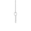 45cm U Initial Pendant Necklace with 0.05tw of Laboratory-Grown Diamonds in Sterling Silver and Platinum Pendants Bevilles 