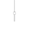 45cm V Initial Pendant Necklace with 0.05tw of Laboratory-Grown Diamonds in Sterling Silver and Platinum Pendants Bevilles 
