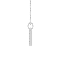 45cm W Initial Pendant Necklace with 0.05tw of Laboratory-Grown Diamonds in Sterling Silver and Platinum Pendants Bevilles 