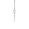 45cm X Initial Pendant Necklace with 0.05tw of Laboratory-Grown Diamonds in Sterling Silver and Platinum Pendants Bevilles 