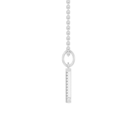 45cm Z Initial Pendant Necklace with 0.05tw of Laboratory-Grown Diamonds in Sterling Silver and Platinum Pendants Bevilles 