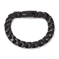 21cm Flat Curb Bracelet in Stainless Steel Bracelets Bevilles 