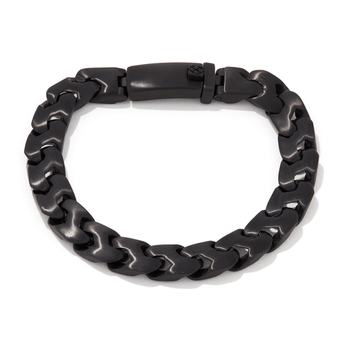 21cm Flat Curb Bracelet in Stainless Steel Bracelets Bevilles 
