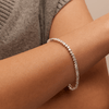 19cm Cubic Zirconia Tennis Bracelet in Sterling Silver Bracelets Bevilles 