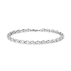 19cm Cubic Zirconia Pear Tennis Bracelet in Sterling Silver Bracelets Bevilles 