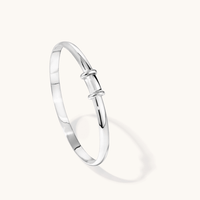 47mm Adjustable Bangle in Sterling Silver Bangles Bevilles 