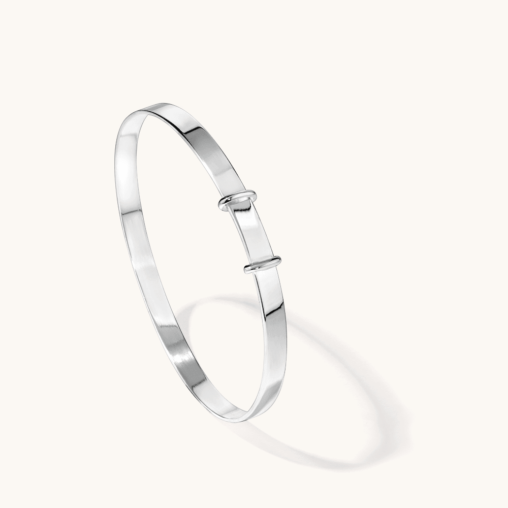 53mm Adjustable Bangle in Sterling Silver Bangles Bevilles 