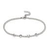 20cm Cubic Zirconia Love Tennis Bracelet in Sterling Silver Bracelets Bevilles 