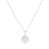 45cm Tree of Life Pendant Necklace in Sterling Silver Pendants Bevilles 