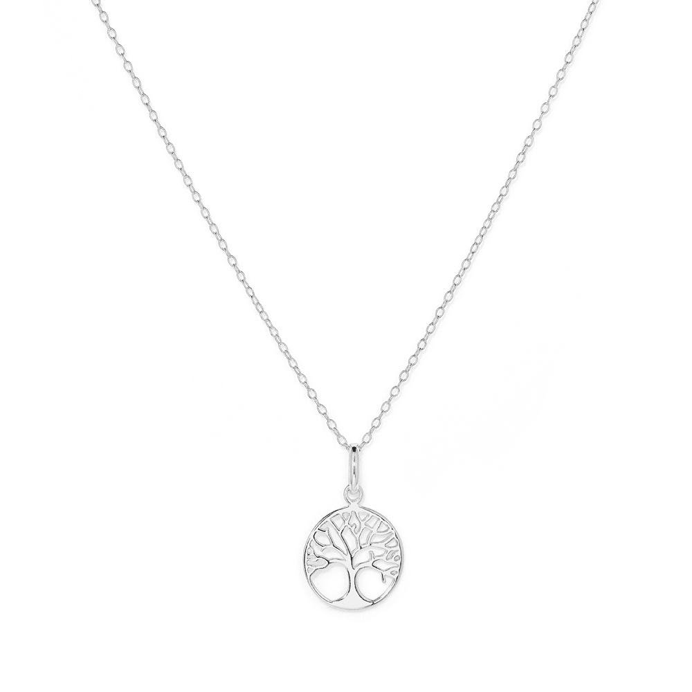 45cm Tree of Life Pendant Necklace in Sterling Silver Pendants Bevilles 