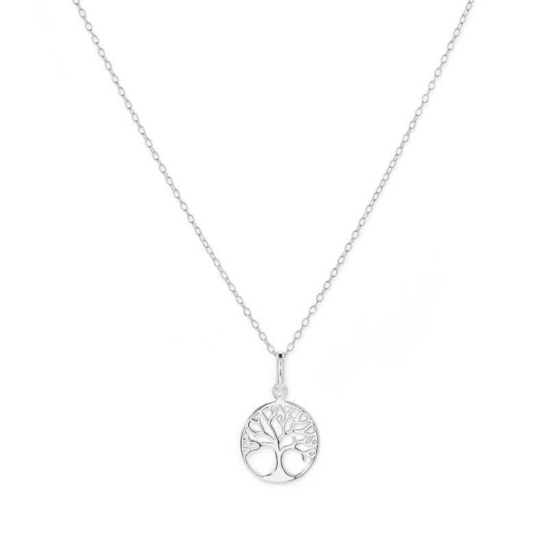 45cm Tree of Life Pendant Necklace in Sterling Silver Pendants Bevilles 