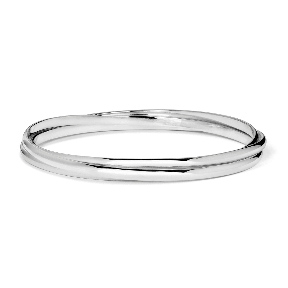 65mm Triple Russian Bangle in Sterling Silver Bangles Bevilles 