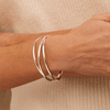65mm Triple Russian Bangle in Sterling Silver Bangles Bevilles 