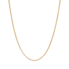 45cm 4mm Width Belcher Chain Necklace in 9kt Yellow Bonded Gold Necklaces Bevilles 