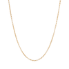 45cm Oval Belcher Chain Necklace in 9kt Bonded Yellow Gold Necklaces Bevilles 