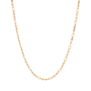 45cm Flat Figaro Chain in 9kt Bonded Yellow Gold Necklaces Bevilles 