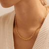 45cm Flat Figaro Chain in 9kt Bonded Yellow Gold Necklaces Bevilles 