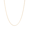 45cm 2mm Width Paperclip Chain Necklace in 9kt Yellow Bonded Gold Necklaces Bevilles 