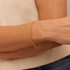19cm Bolt Ring Belcher Bracelet in 9kt Bonded Yellow Gold Bracelets Bevilles 