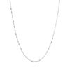 45cm 2mm Width Paperclip Chain in Sterling Silver Necklaces Bevilles 