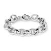 21cm Bold Belcher Bracelet in Sterling Silver Bracelets Bevilles 