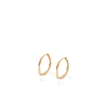 16mm Wave Huggies in 18kt Gold Plated Sterling Silver Earrings Bevilles 