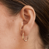 16mm Wave Huggies in 18kt Gold Plated Sterling Silver Earrings Bevilles 